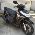 Rua gás Legal Scooter moto 125cc preta 